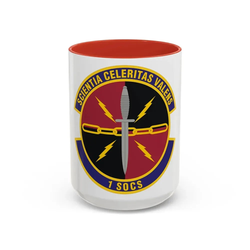 1st Special Operations Communications Squadron (U.S. Air Force) Accent Coffee Mug 15oz Red - Go Mug Yourself