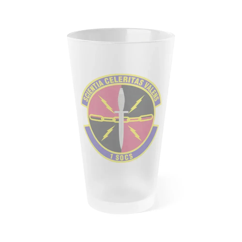 1st Special Operations Communications Squadron (U.S. Air Force) Frosted Pint Glass 16oz 16oz Frosted - Go Mug Yourself