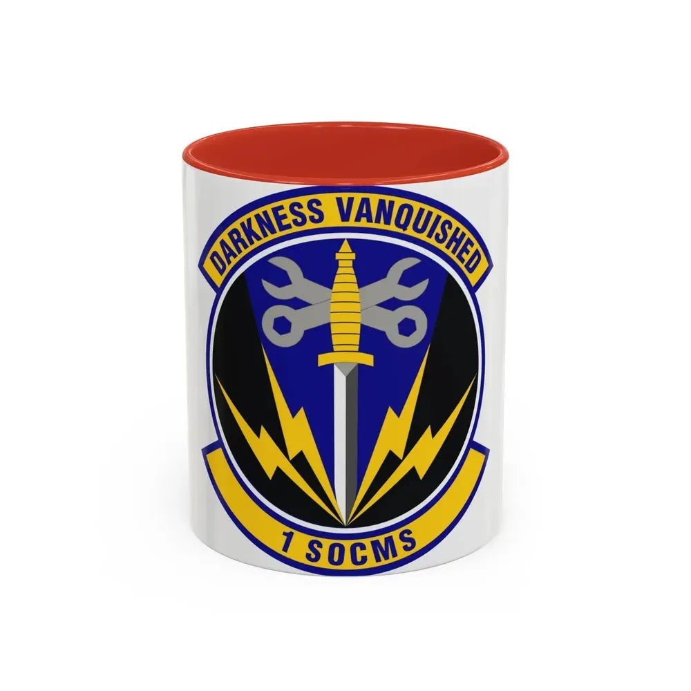 1st Special Operations Component Maintenance Squadron (U.S. Air Force) Accent Coffee Mug 11oz Red - Go Mug Yourself