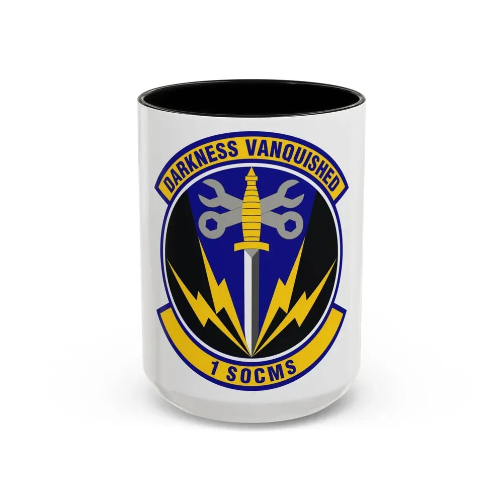 1st Special Operations Component Maintenance Squadron (U.S. Air Force) Accent Coffee Mug 15oz Black - Go Mug Yourself