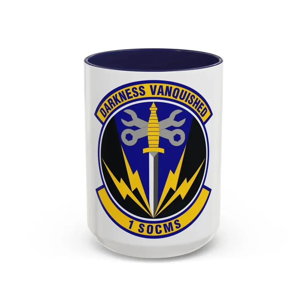 1st Special Operations Component Maintenance Squadron (U.S. Air Force) Accent Coffee Mug 15oz Navy - Go Mug Yourself