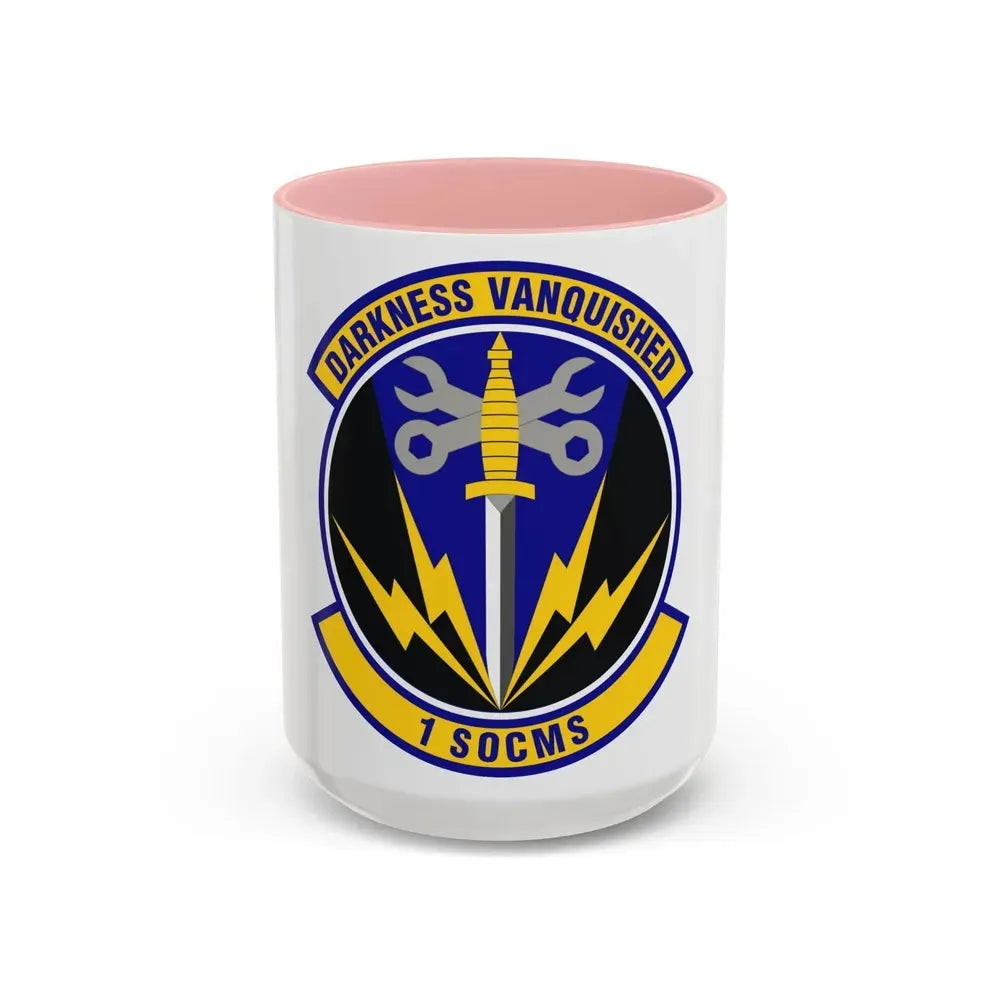 1st Special Operations Component Maintenance Squadron (U.S. Air Force) Accent Coffee Mug 15oz Pink - Go Mug Yourself