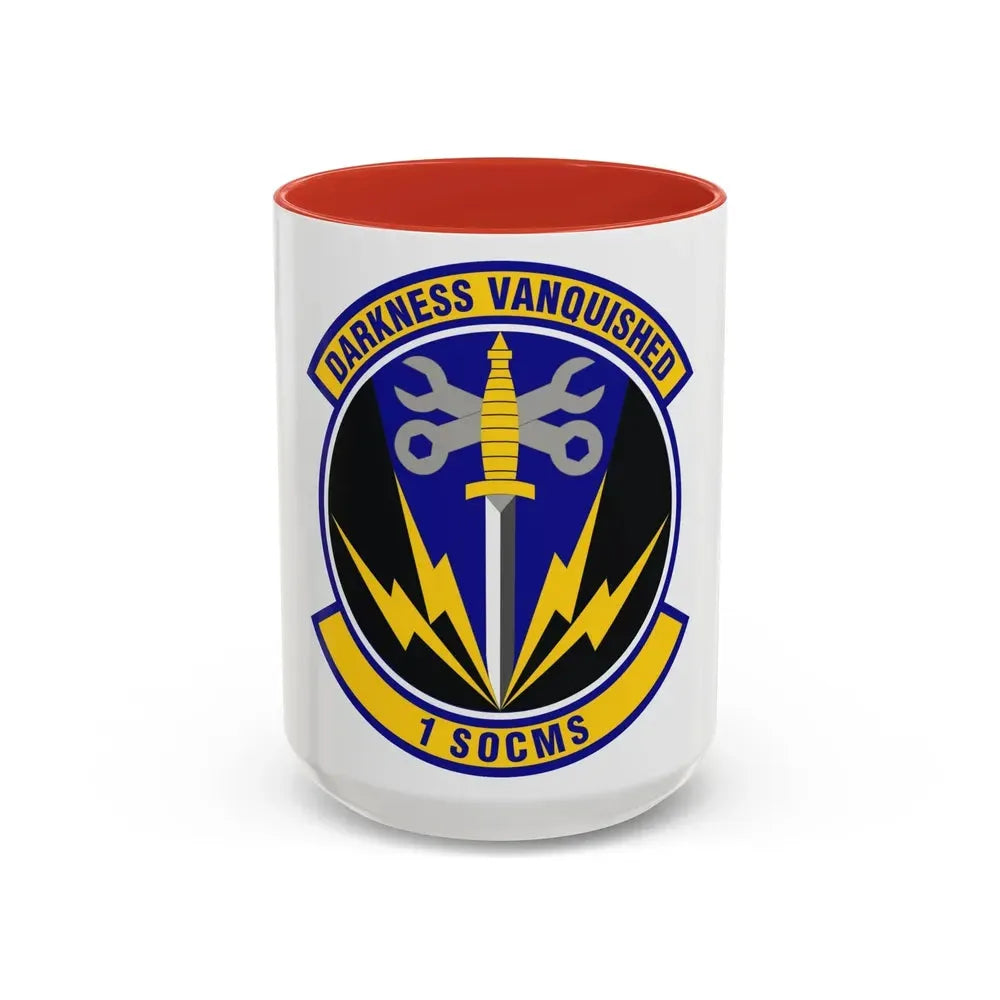 1st Special Operations Component Maintenance Squadron (U.S. Air Force) Accent Coffee Mug 15oz Red - Go Mug Yourself
