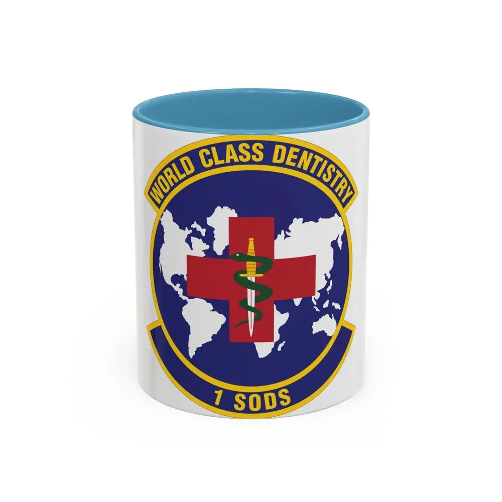 1st Special Operations Dental Squadron (U.S. Air Force) Accent Coffee Mug 11oz Light Blue - Go Mug Yourself