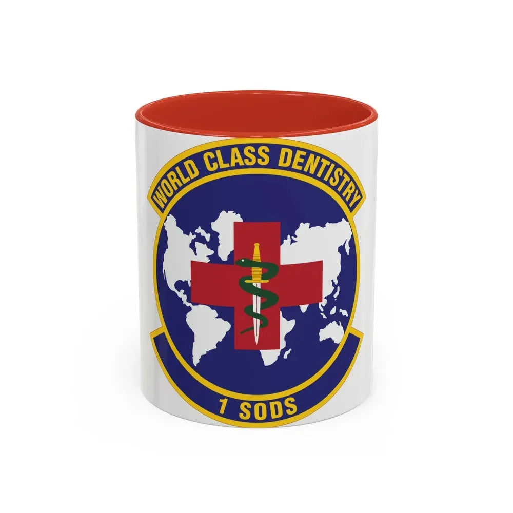 1st Special Operations Dental Squadron (U.S. Air Force) Accent Coffee Mug 11oz Red - Go Mug Yourself
