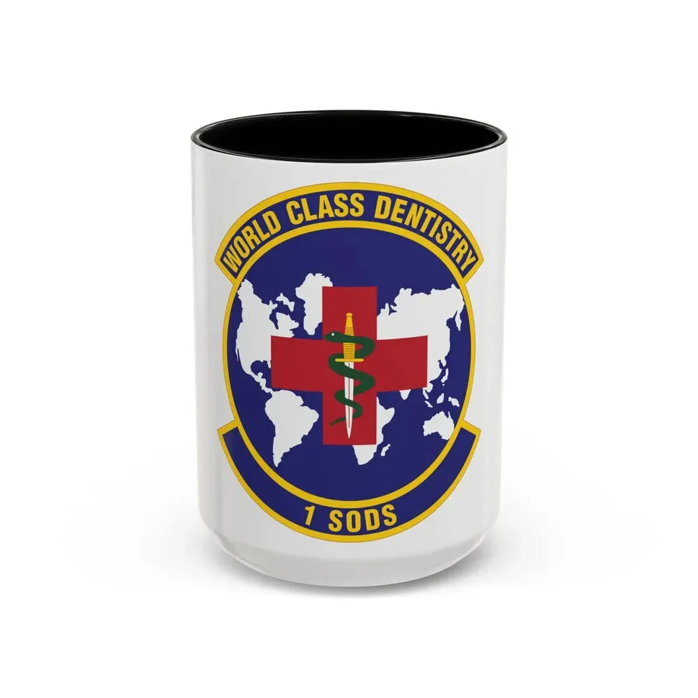 1st Special Operations Dental Squadron (U.S. Air Force) Accent Coffee Mug 15oz Black - Go Mug Yourself
