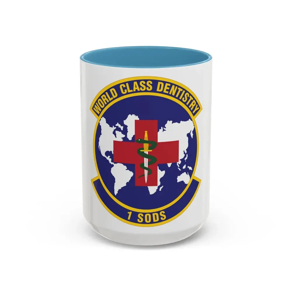 1st Special Operations Dental Squadron (U.S. Air Force) Accent Coffee Mug 15oz Light Blue - Go Mug Yourself