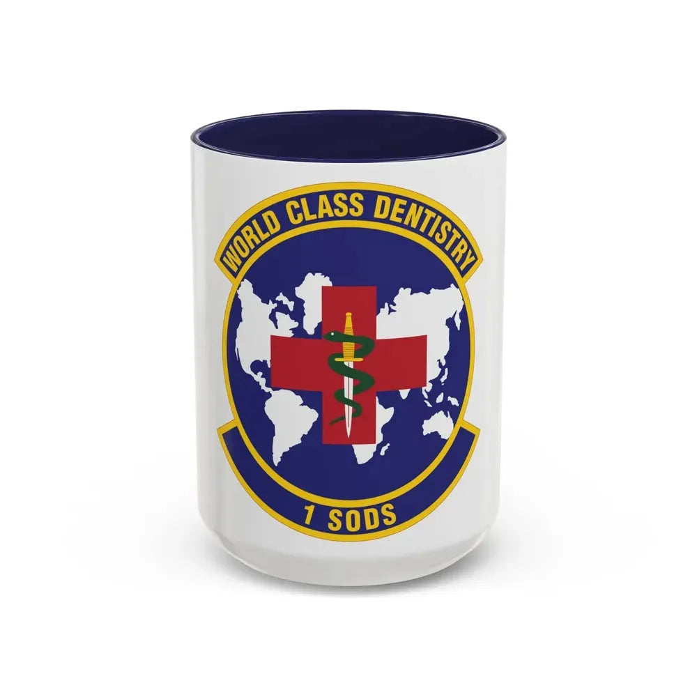 1st Special Operations Dental Squadron (U.S. Air Force) Accent Coffee Mug 15oz Navy - Go Mug Yourself