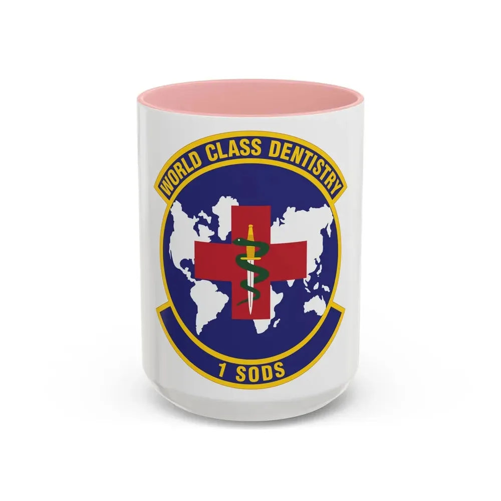 1st Special Operations Dental Squadron (U.S. Air Force) Accent Coffee Mug 15oz Pink - Go Mug Yourself