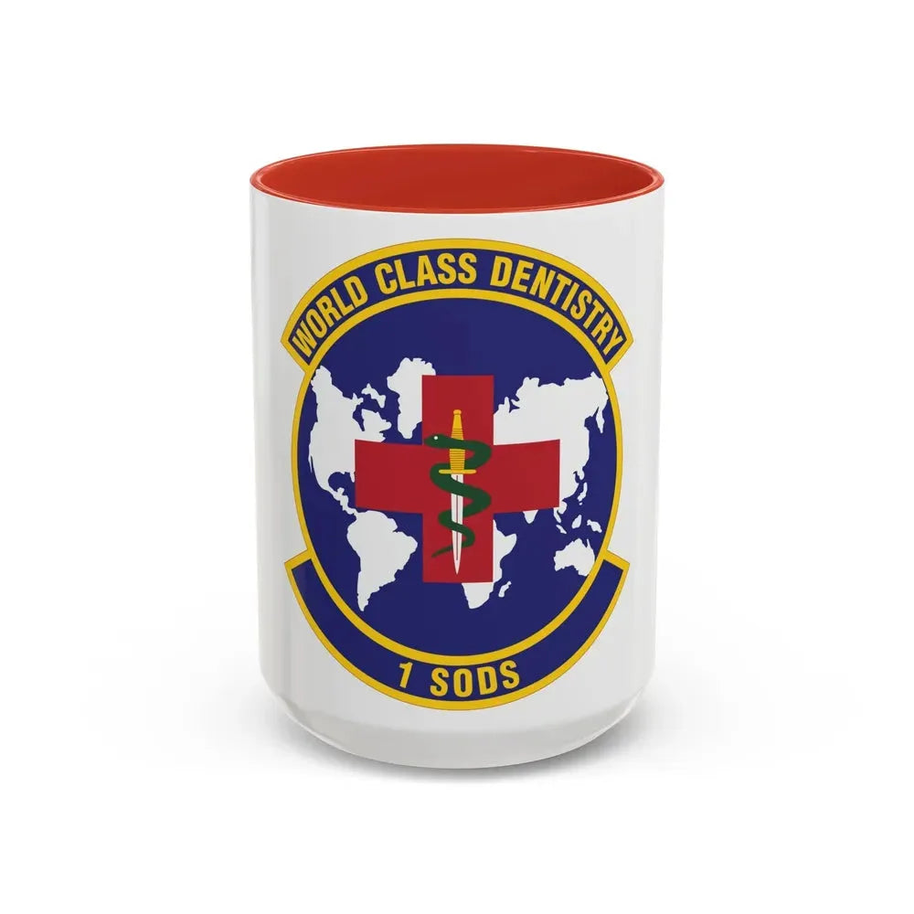 1st Special Operations Dental Squadron (U.S. Air Force) Accent Coffee Mug 15oz Red - Go Mug Yourself