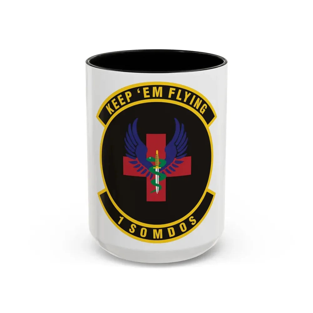 1st Special Operations Medical Operations Squadron (U.S. Air Force) Accent Coffee Mug 15oz Black - Go Mug Yourself