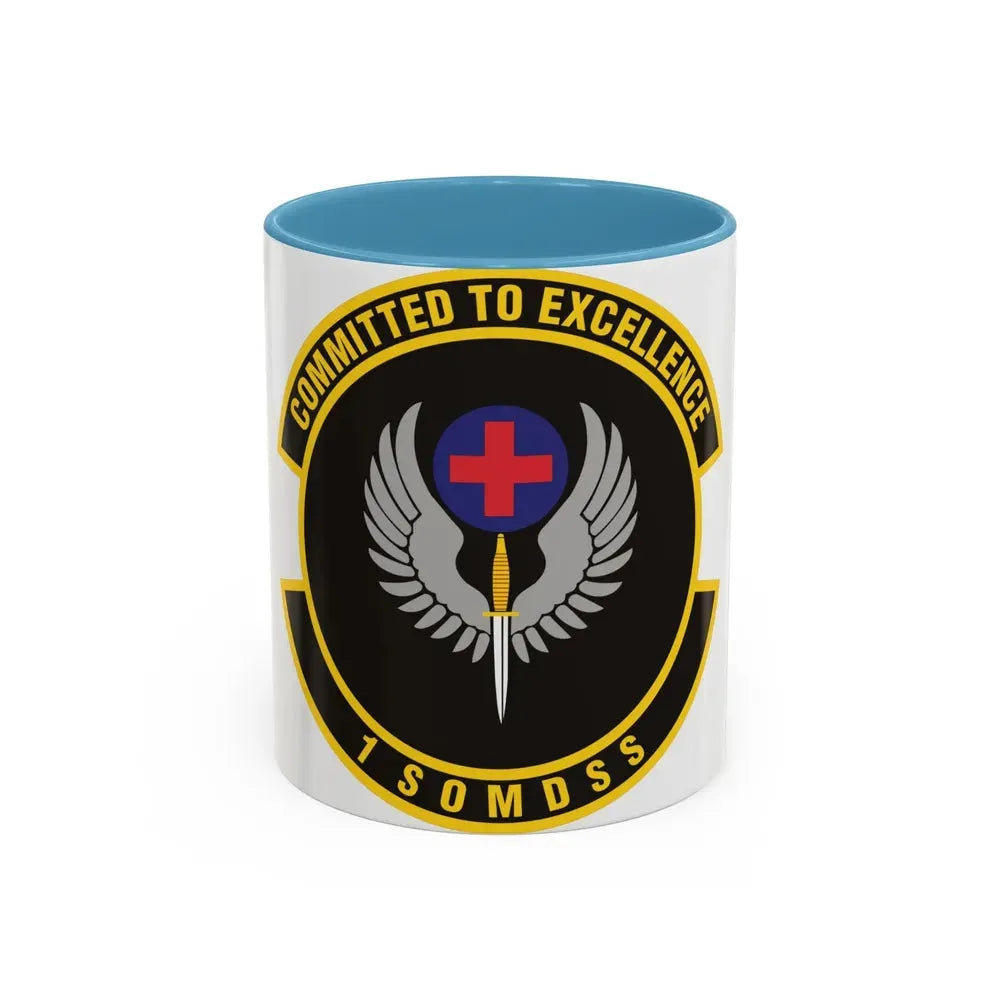 1st Special Operations Medical Support Squadron (U.S. Air Force) Accent Coffee Mug 11oz Light Blue - Go Mug Yourself