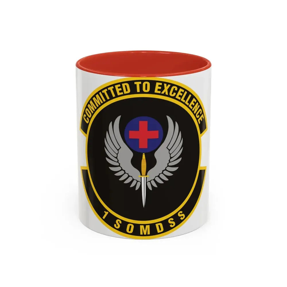 1st Special Operations Medical Support Squadron (U.S. Air Force) Accent Coffee Mug 11oz Red - Go Mug Yourself