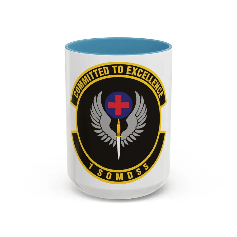 1st Special Operations Medical Support Squadron (U.S. Air Force) Accent Coffee Mug 15oz Light Blue - Go Mug Yourself