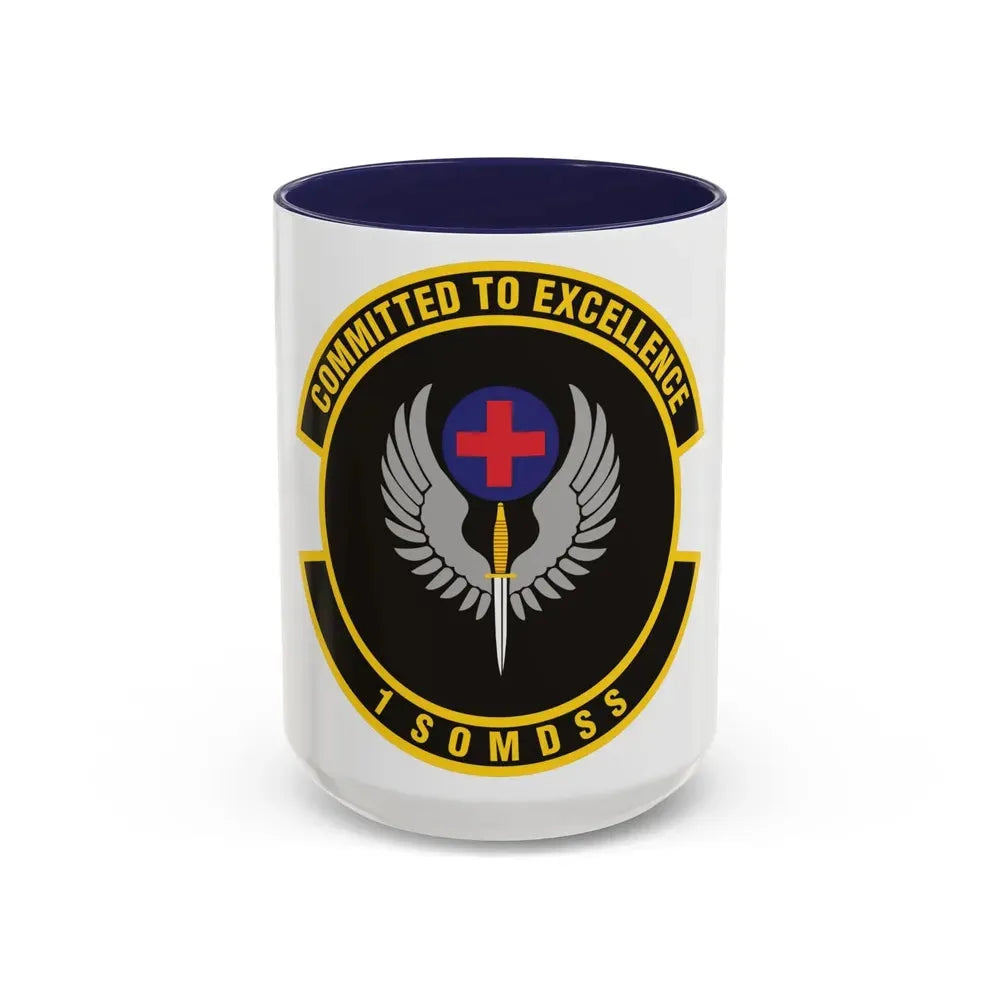 1st Special Operations Medical Support Squadron (U.S. Air Force) Accent Coffee Mug 15oz Navy - Go Mug Yourself