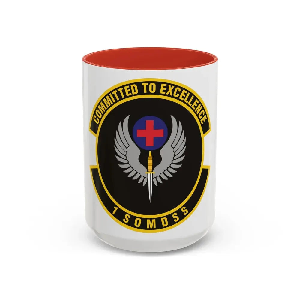 1st Special Operations Medical Support Squadron (U.S. Air Force) Accent Coffee Mug 15oz Red - Go Mug Yourself