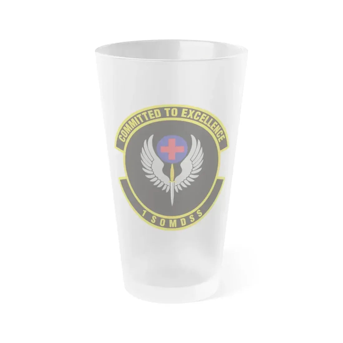 1st Special Operations Medical Support Squadron (U.S. Air Force) Frosted Pint Glass 16oz 16oz Frosted - Go Mug Yourself