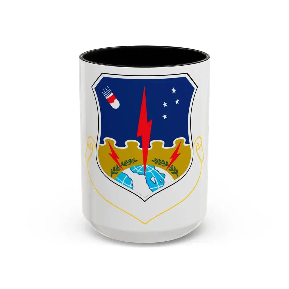1st Strategic Aerospace Division (U.S. Air Force) Accent Coffee Mug 15oz Black - Go Mug Yourself