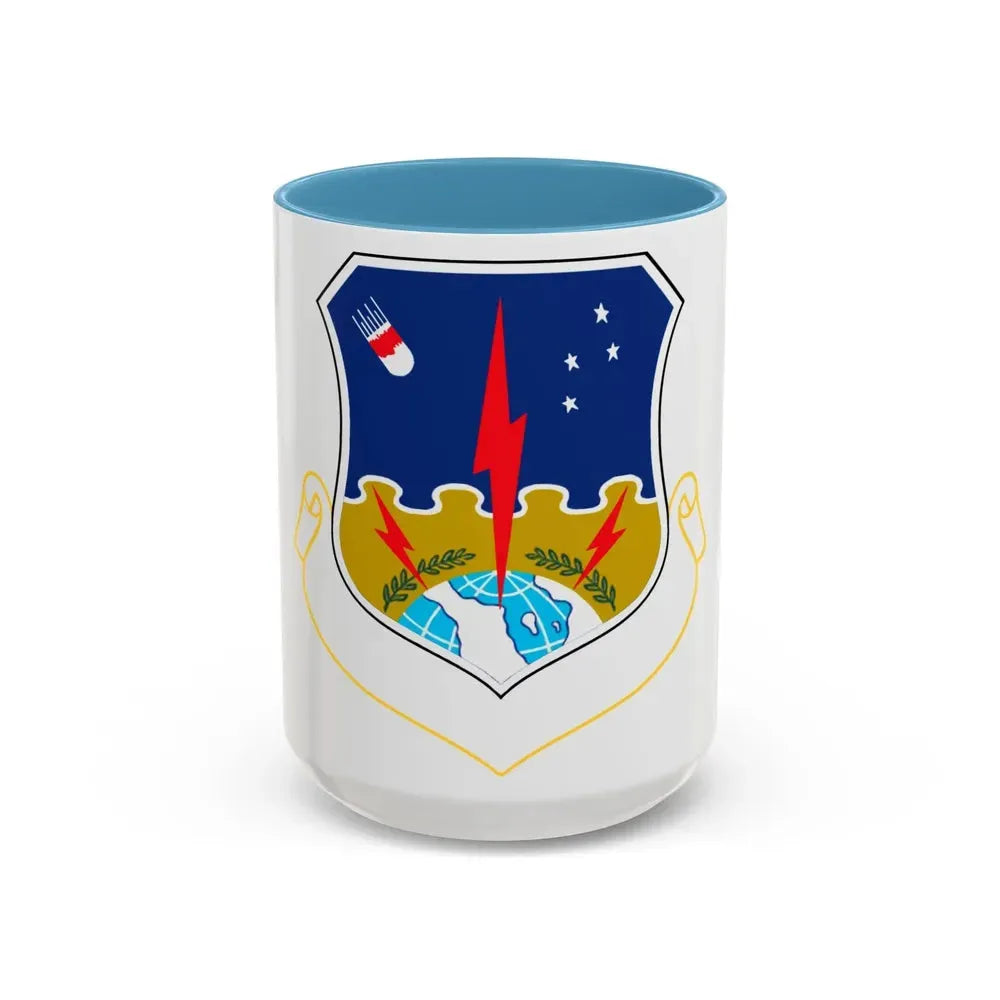 1st Strategic Aerospace Division (U.S. Air Force) Accent Coffee Mug 15oz Light Blue - Go Mug Yourself