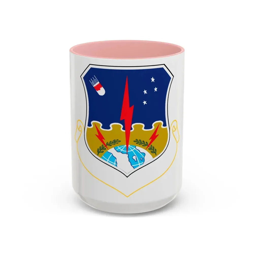 1st Strategic Aerospace Division (U.S. Air Force) Accent Coffee Mug 15oz Pink - Go Mug Yourself