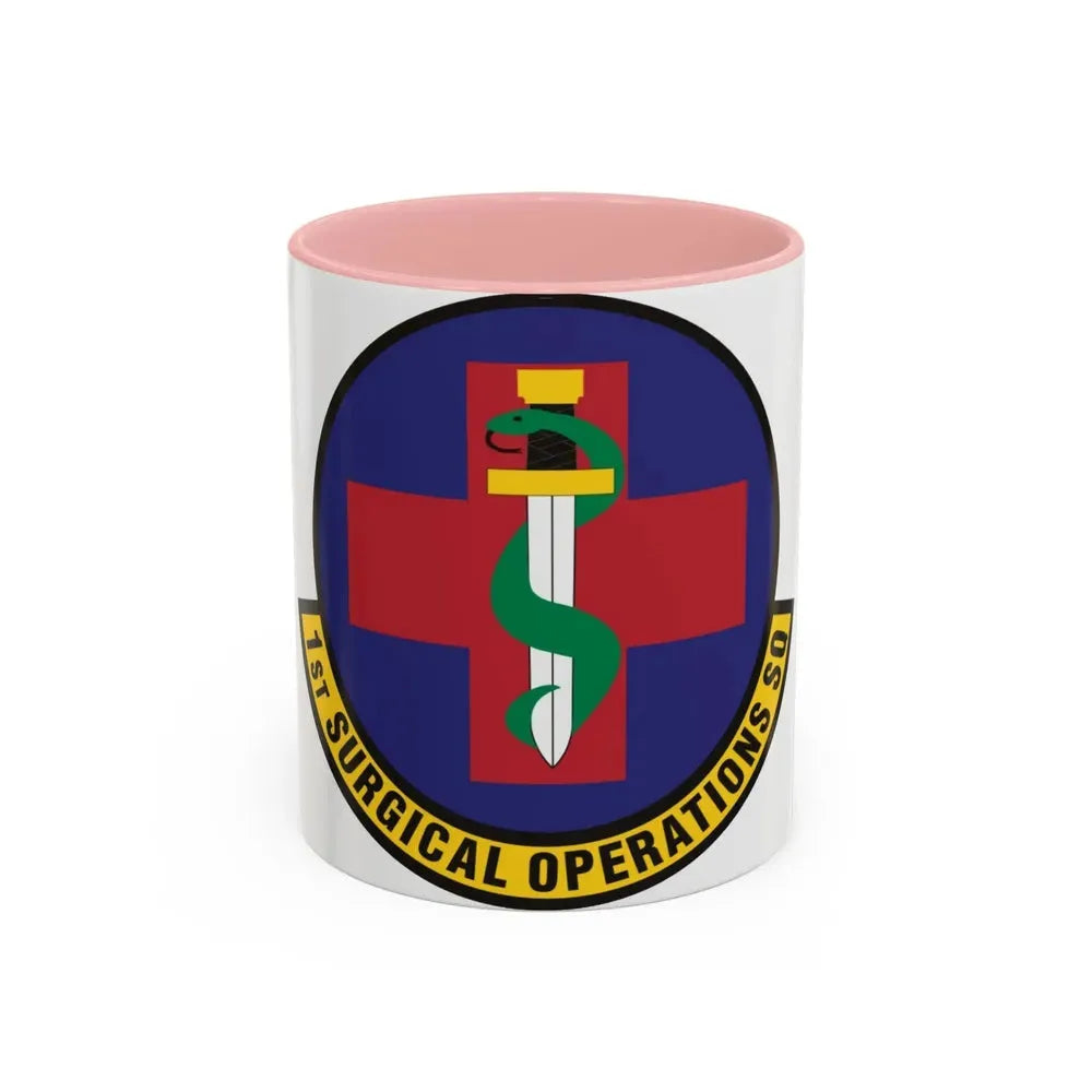 1st Surgical Operations Squadron (U.S. Air Force) Accent Coffee Mug 11oz Pink - Go Mug Yourself