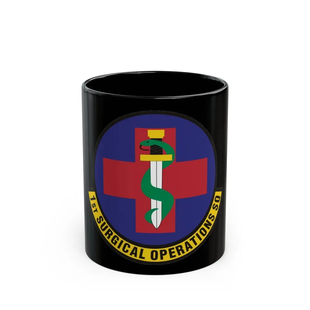 1st Surgical Operations Squadron (U.S. Air Force) Black Coffee Mug 11oz - Go Mug Yourself