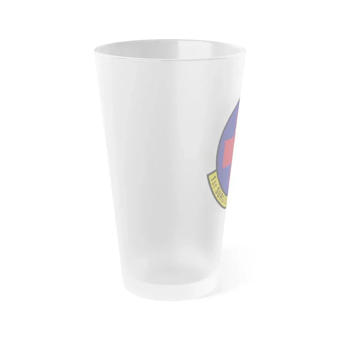 1st Surgical Operations Squadron (U.S. Air Force) Frosted Pint Glass 16oz - Go Mug Yourself