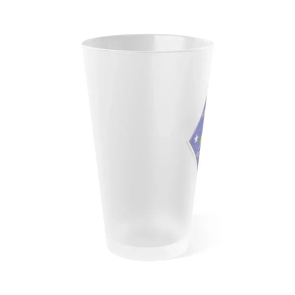 1st Tank Battalion (USMC) Frosted Pint Glass 16oz - Go Mug Yourself