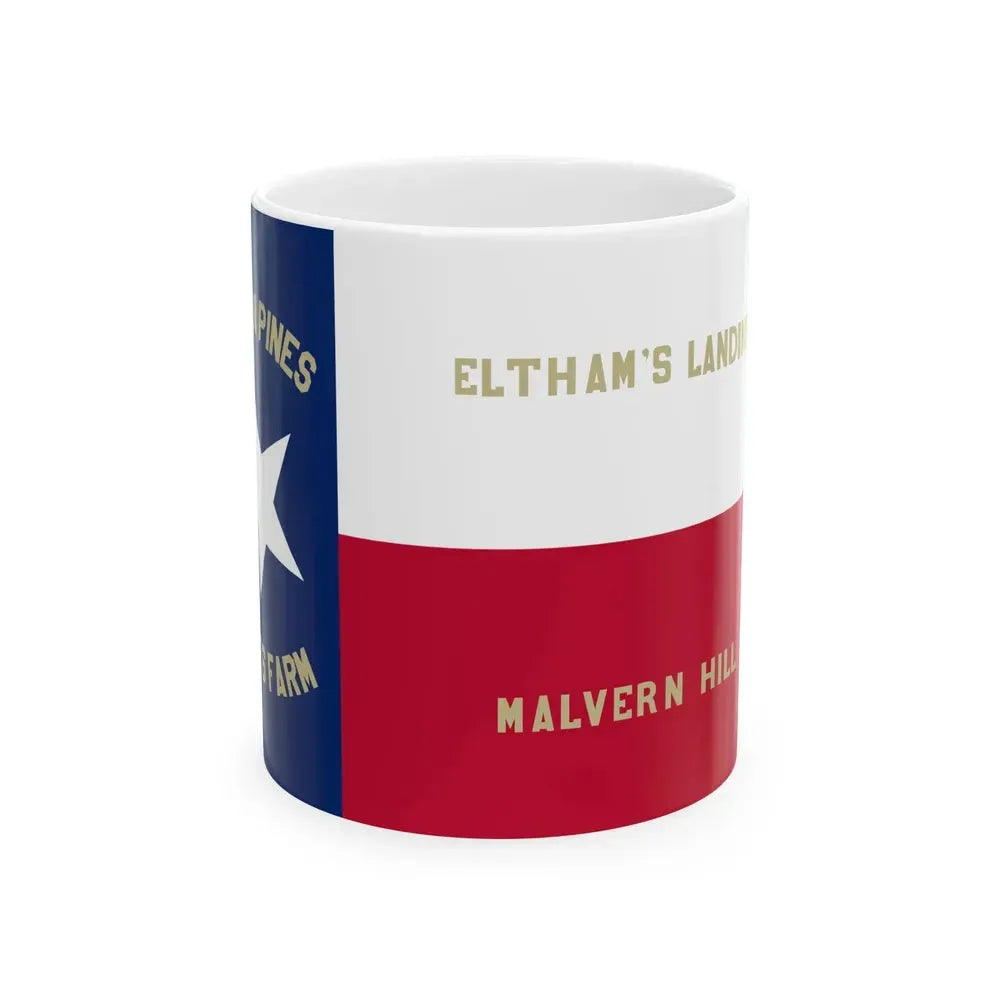 1st Texas Infantry Regiment Flag (United States) White Coffee Mug 11oz - Go Mug Yourself