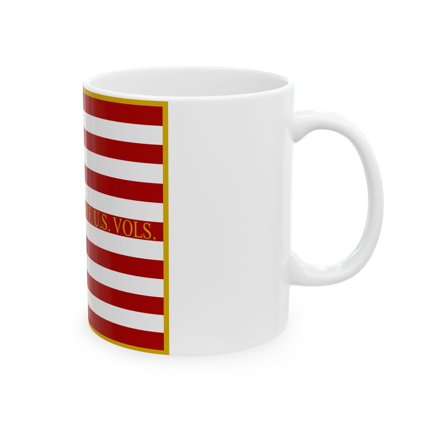 1ST. ARK. INF. U.S. VOLS. National Flag (United States) White Coffee Mug-Go Mug Yourself