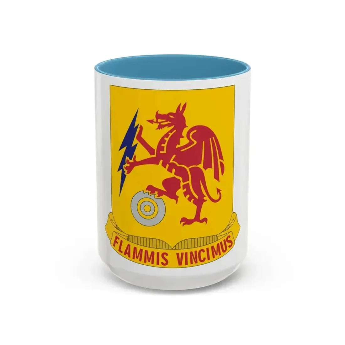 2 Chemical Battalion (U.S. Army) Accent Coffee Mug 15oz Light Blue - Go Mug Yourself