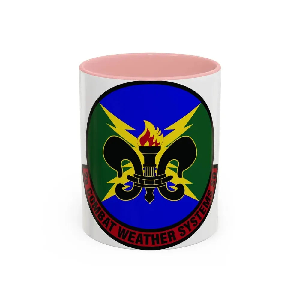 2 Combat Weather Systems Sq ACC (U.S. Air Force) Accent Coffee Mug 11oz Pink - Go Mug Yourself