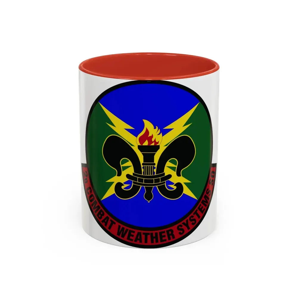 2 Combat Weather Systems Sq ACC (U.S. Air Force) Accent Coffee Mug 11oz Red - Go Mug Yourself