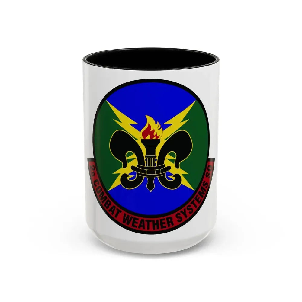 2 Combat Weather Systems Sq ACC (U.S. Air Force) Accent Coffee Mug 15oz Black - Go Mug Yourself