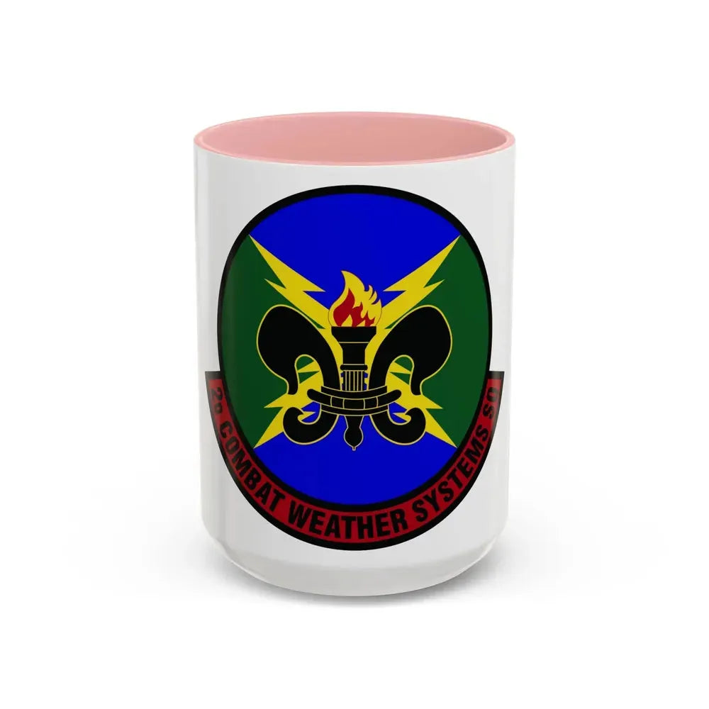 2 Combat Weather Systems Sq ACC (U.S. Air Force) Accent Coffee Mug 15oz Pink - Go Mug Yourself