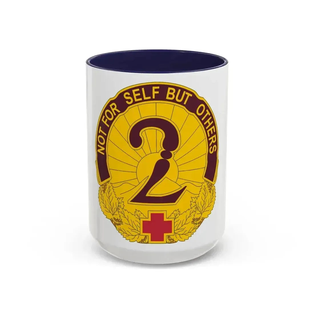 2 General Hospital (U.S. Army) Accent Coffee Mug 15oz Navy - Go Mug Yourself