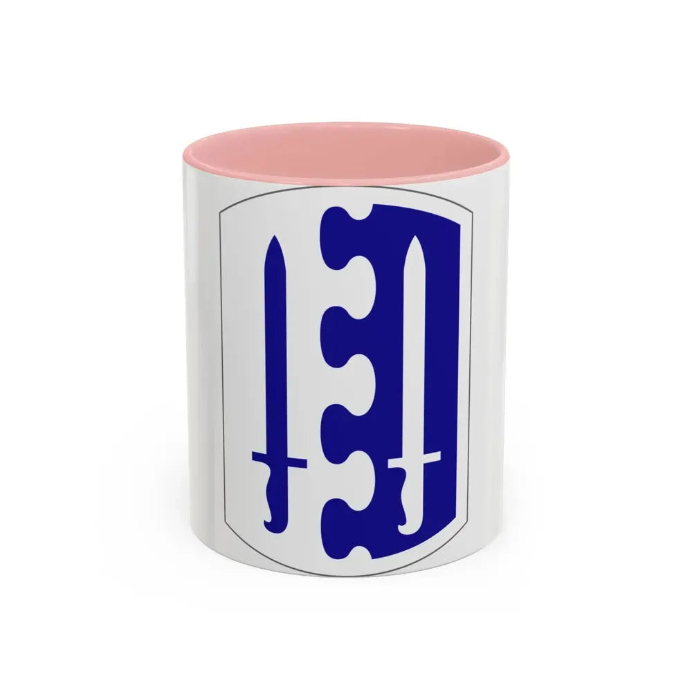 2 Infantry Brigade (U.S. Army) Accent Coffee Mug 11oz Pink - Go Mug Yourself