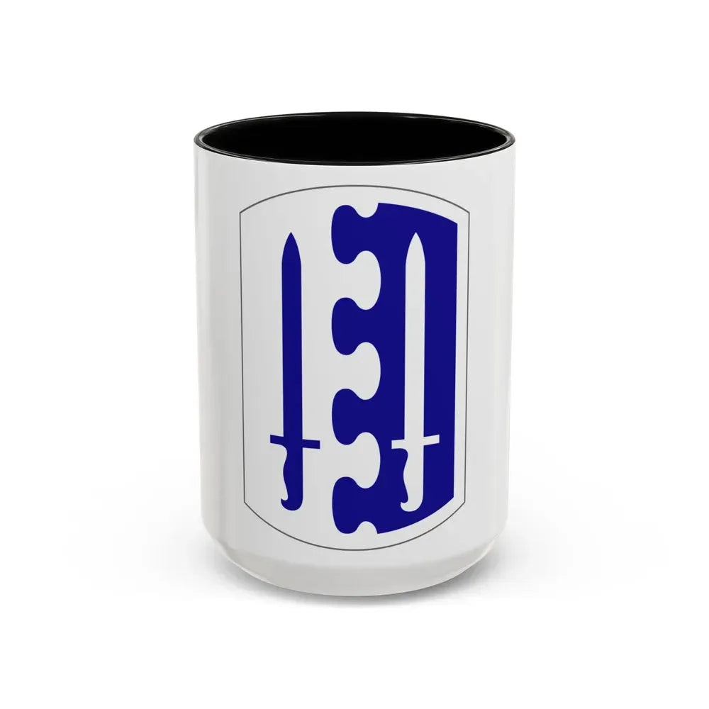 2 Infantry Brigade (U.S. Army) Accent Coffee Mug 15oz Black - Go Mug Yourself