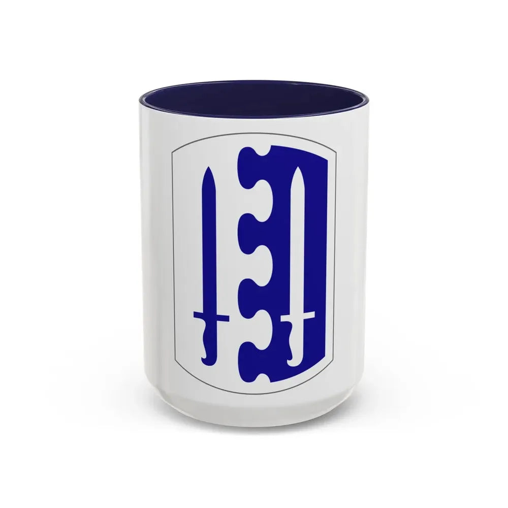 2 Infantry Brigade (U.S. Army) Accent Coffee Mug 15oz Navy - Go Mug Yourself