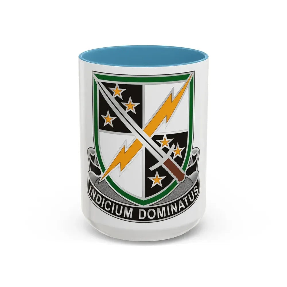 2 Information Operations Battalion (U.S. Army) Accent Coffee Mug 15oz Light Blue - Go Mug Yourself