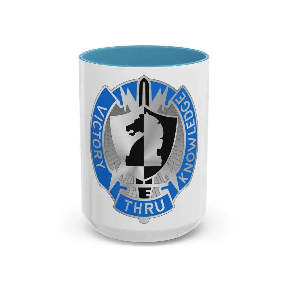 2 Military Intelligence Command 2 (U.S. Army) Accent Coffee Mug 15oz Light Blue - Go Mug Yourself