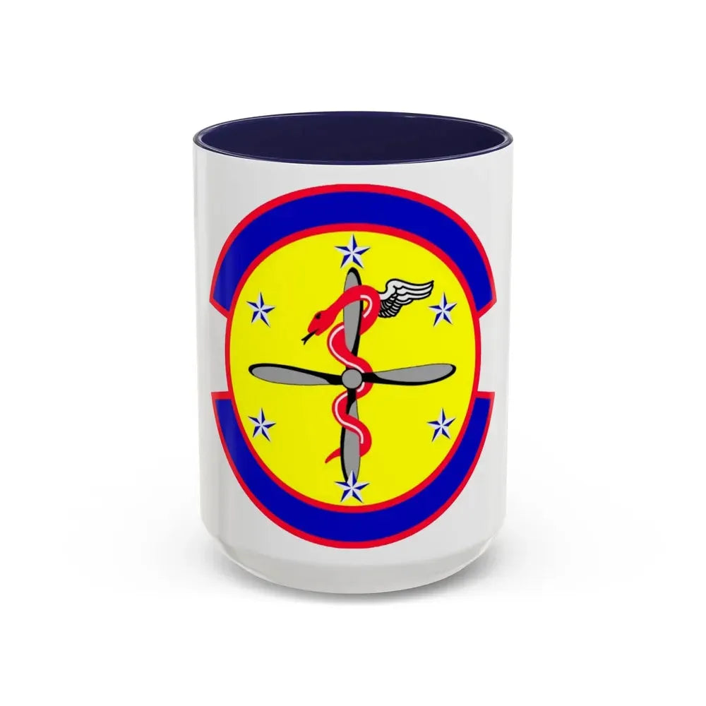 2 Operational Medical Readiness Squadron AFGSC (U.S. Air Force) Accent Coffee Mug 15oz Navy - Go Mug Yourself