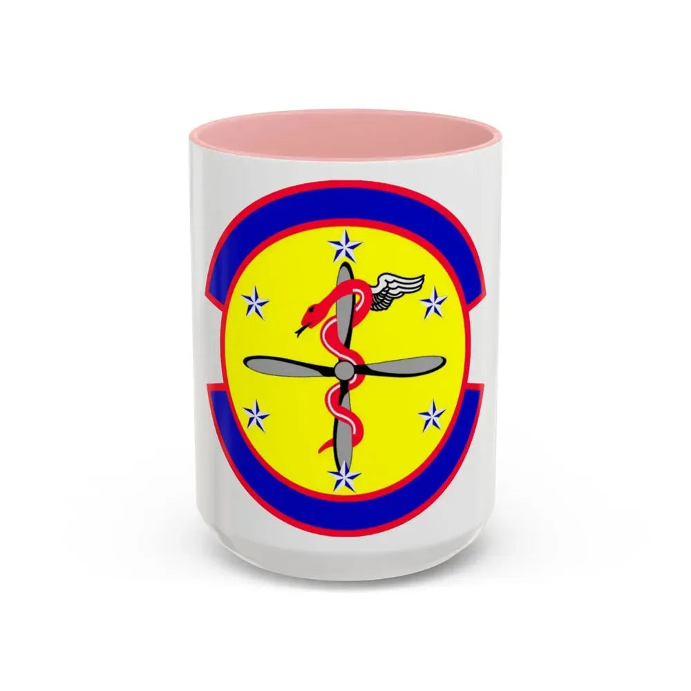2 Operational Medical Readiness Squadron AFGSC (U.S. Air Force) Accent Coffee Mug 15oz Pink - Go Mug Yourself