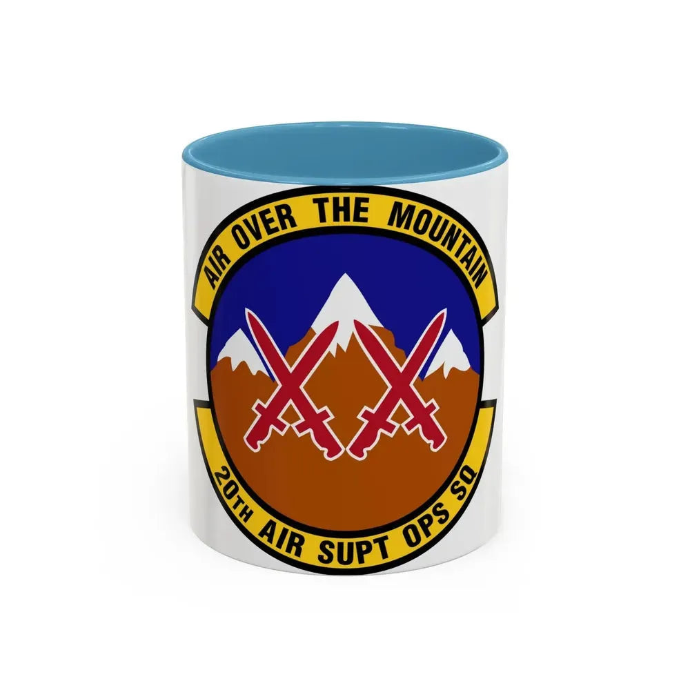 20 Air Support Operations Squadron ACC (U.S. Air Force) Accent Coffee Mug 11oz Light Blue - Go Mug Yourself