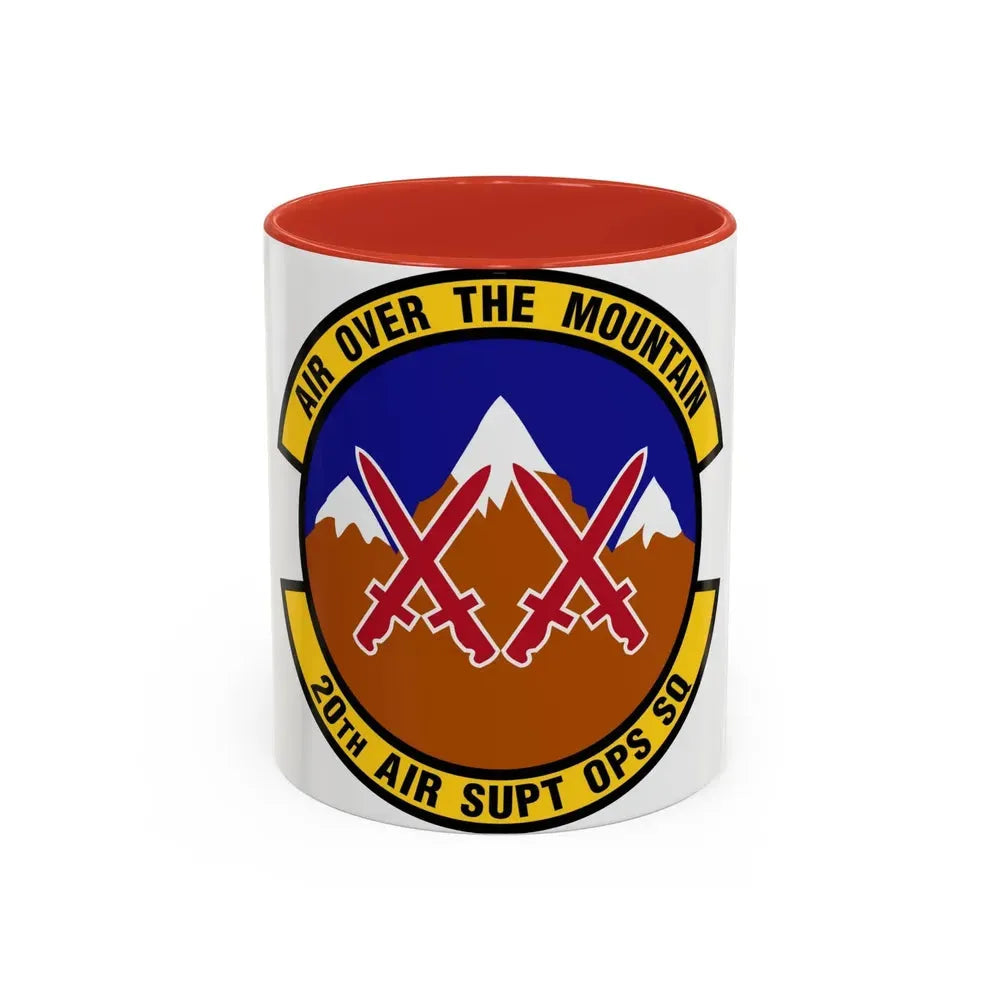 20 Air Support Operations Squadron ACC (U.S. Air Force) Accent Coffee Mug 11oz Red - Go Mug Yourself