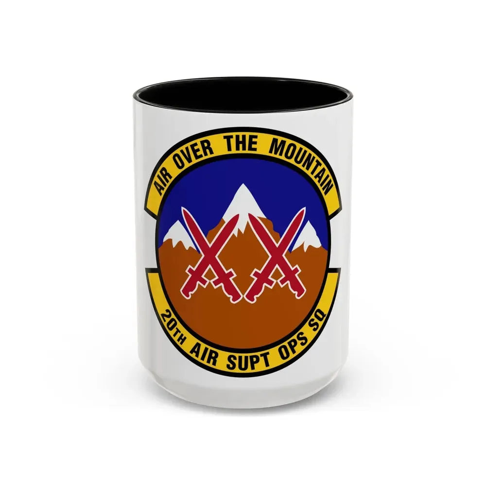 20 Air Support Operations Squadron ACC (U.S. Air Force) Accent Coffee Mug 15oz Black - Go Mug Yourself