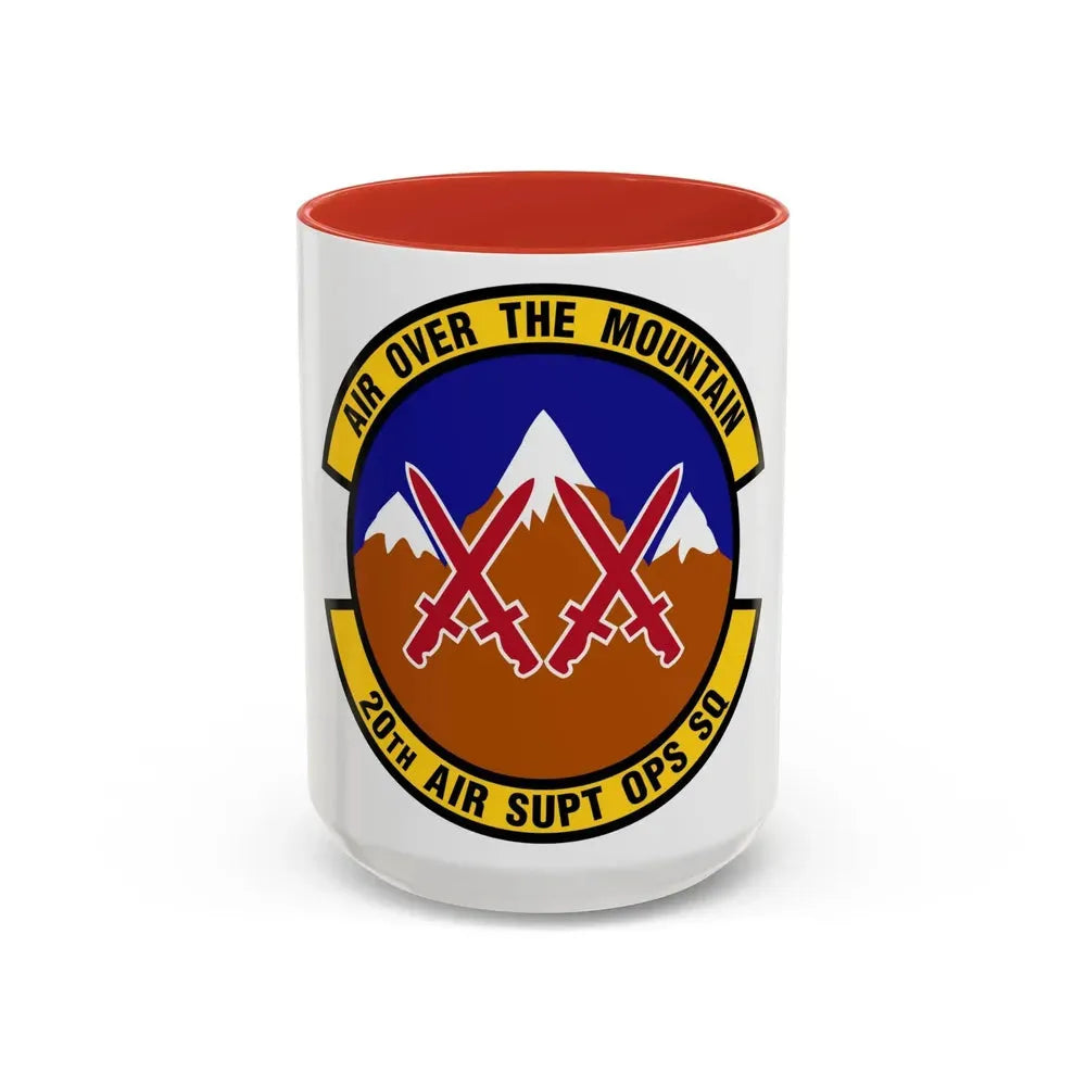 20 Air Support Operations Squadron ACC (U.S. Air Force) Accent Coffee Mug 15oz Red - Go Mug Yourself