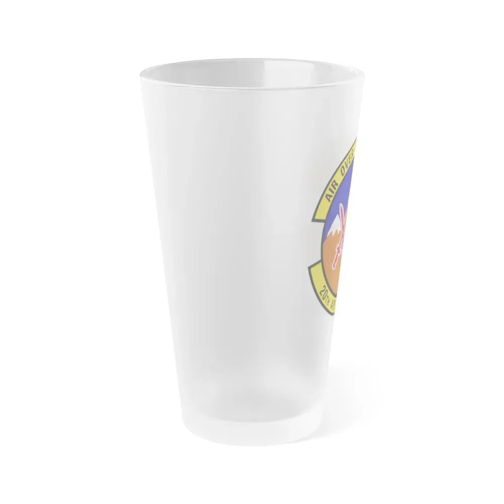 20 Air Support Operations Squadron ACC (U.S. Air Force) Frosted Pint Glass 16oz - Go Mug Yourself