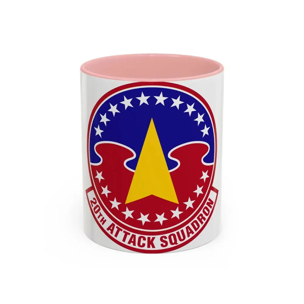 20 Attack Squadron ACC (U.S. Air Force) Accent Coffee Mug 11oz Pink - Go Mug Yourself
