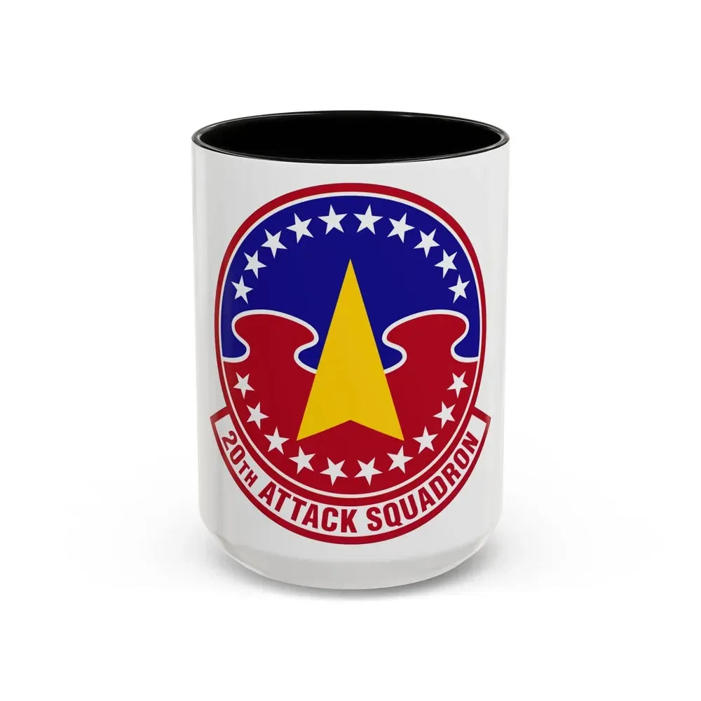 20 Attack Squadron ACC (U.S. Air Force) Accent Coffee Mug 15oz Black - Go Mug Yourself